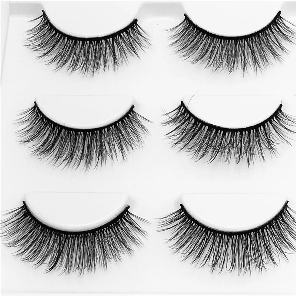 

New 6 pairs/2boxs natural false eyelashes fake lashes long makeup 3d mink lashes extension eyelash mink eyelashes for beauty 24