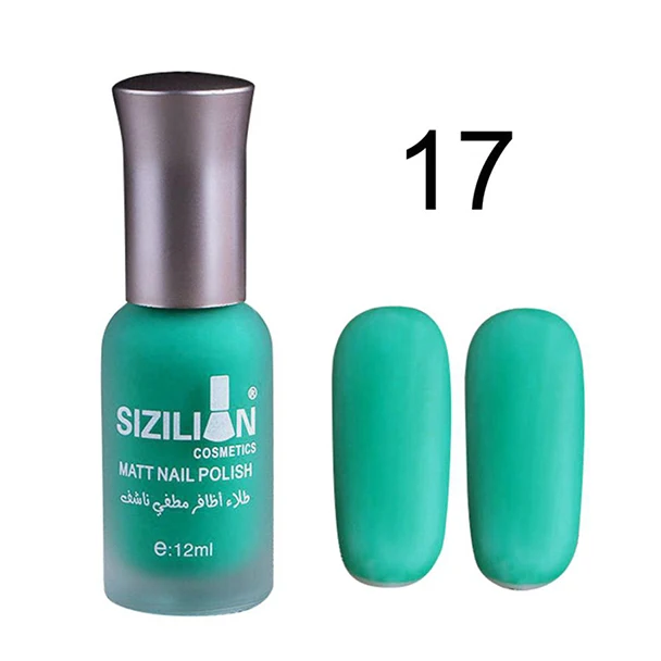 Nail Polish Q Макияж 12 мл матовый тусклый лак для ногтей Быстросохнущий стойкий лак для ногтей матовый Гель-лак для ногтей профессиональный подарок для дизайна ногтей - Цвет: Nail Polish Q