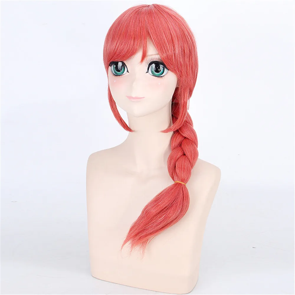 Любовь Live Maki Nishikino арбуз красный Аниме косплей парик длинные плетеные парики для