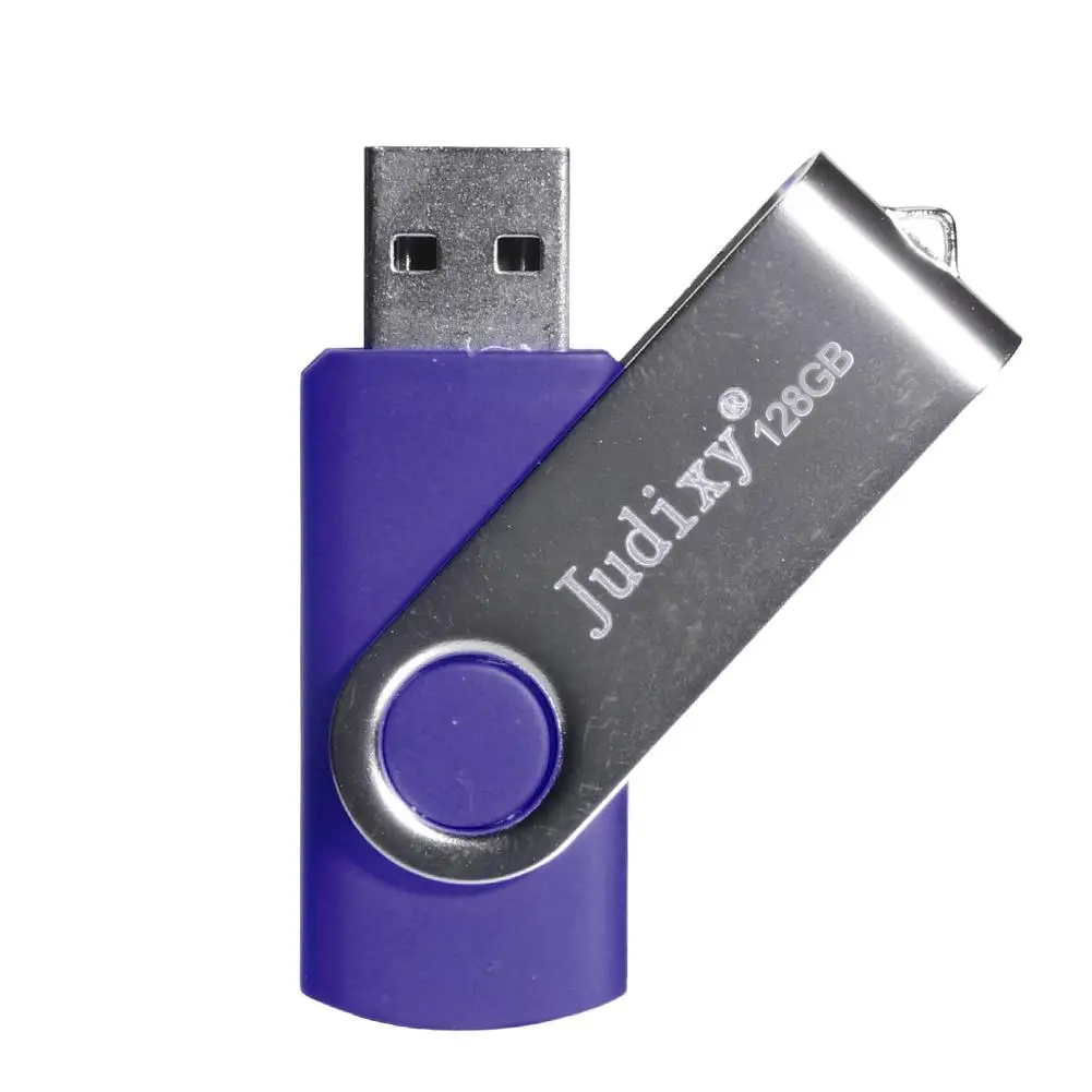 Фиолетовый Judixy CJF0818 128G USB флэш-накопитель флеш-накопитель Флэшка u-диск - Цвет: Фиолетовый