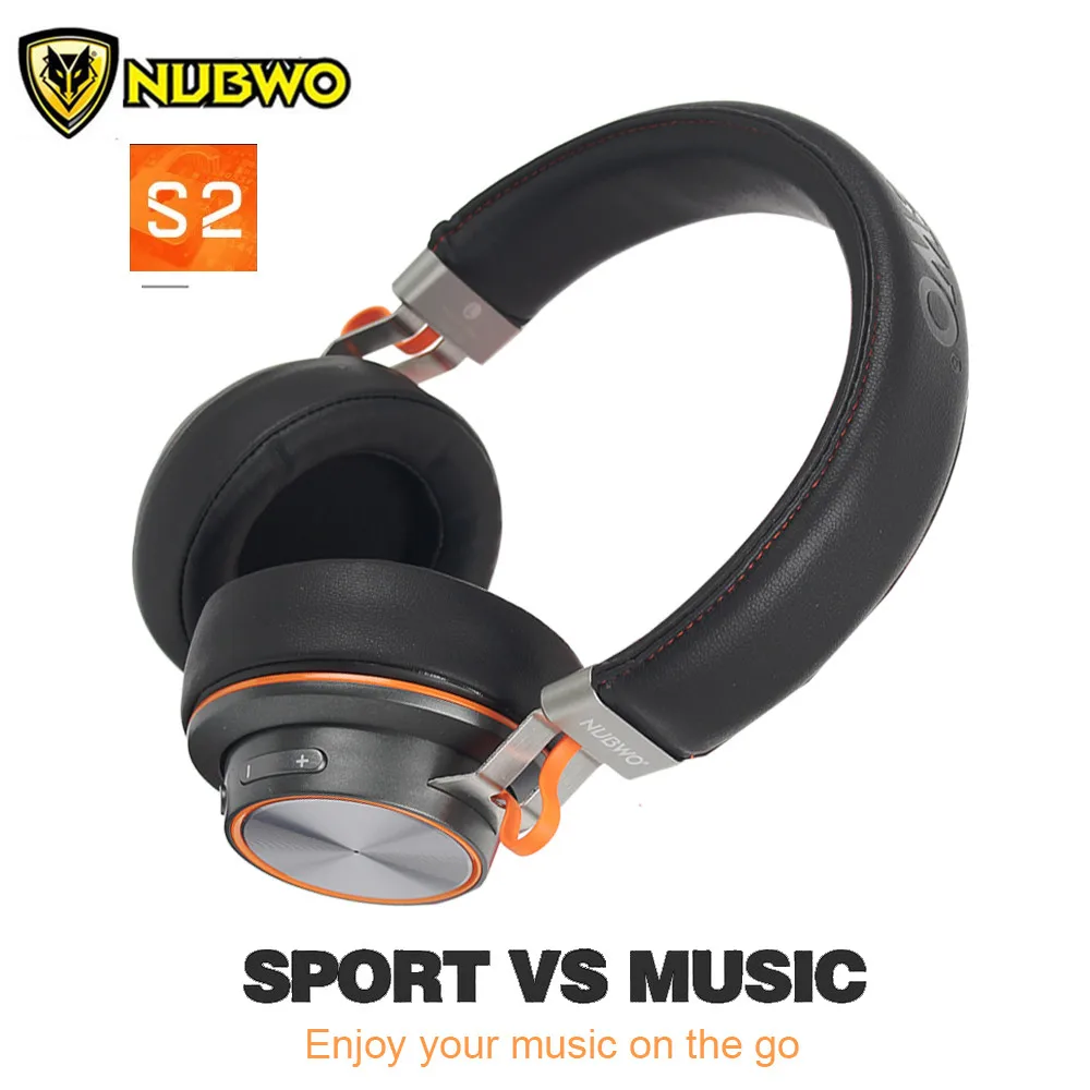 Nubwo S2 Беспроводная стерео-гарнитура с Bluetooth Hifi спортивные наушники с микрофоном громкой связи звонки для iPhone Xiaomi MP3