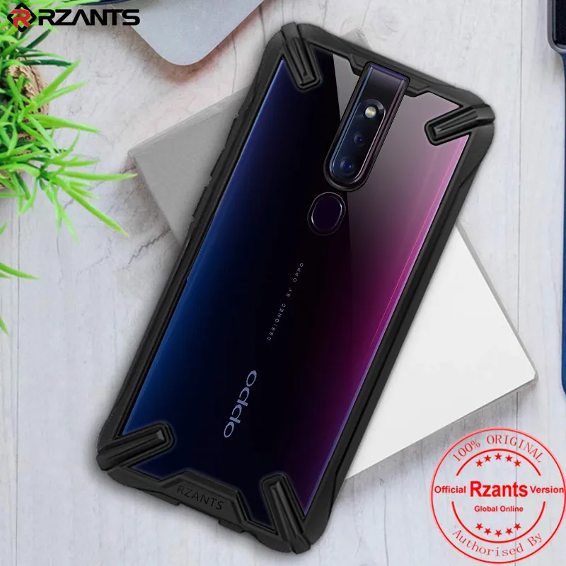 Чехол для телефона Rzants для OPPO F11 Pro, прозрачный жесткий противоударный усиленный угловой прочный тонкий чехол для OPPO F11 Pro