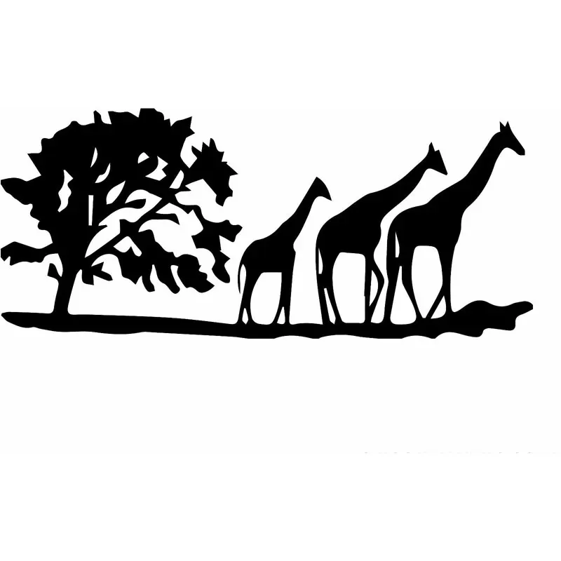 15 5 см * 6 7 Виниловая наклейка-милые Жирафы сафари автомобиль грузовик JDM Веселая