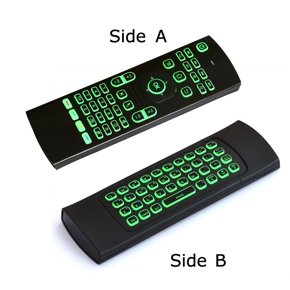 2 4G RF беспроводная Fly Air Mouse Клавиатура мини клавиатура соматосенсорный ИК