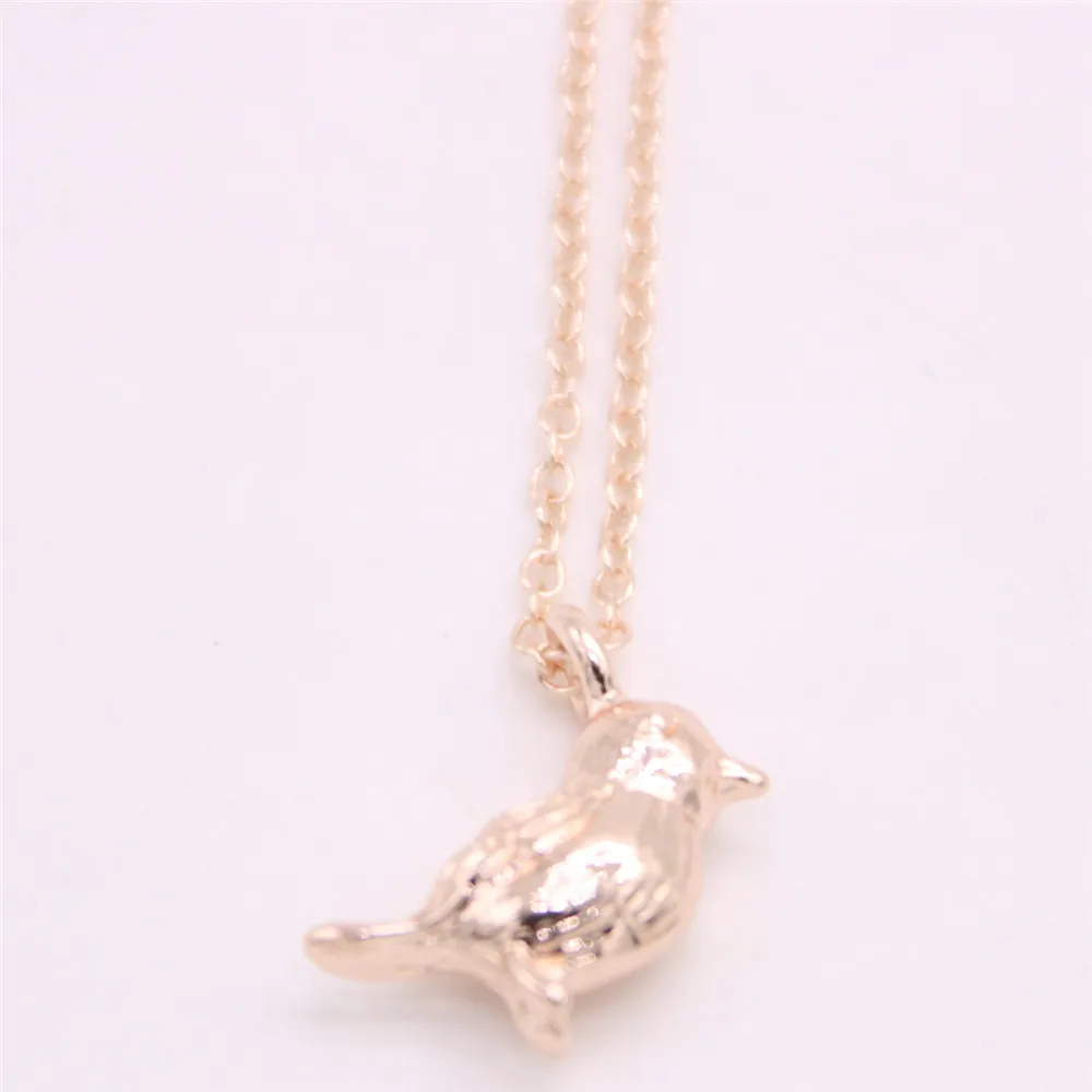 Модное ожерелье с подвеской в виде птицы трехмерное Воробей для женщин