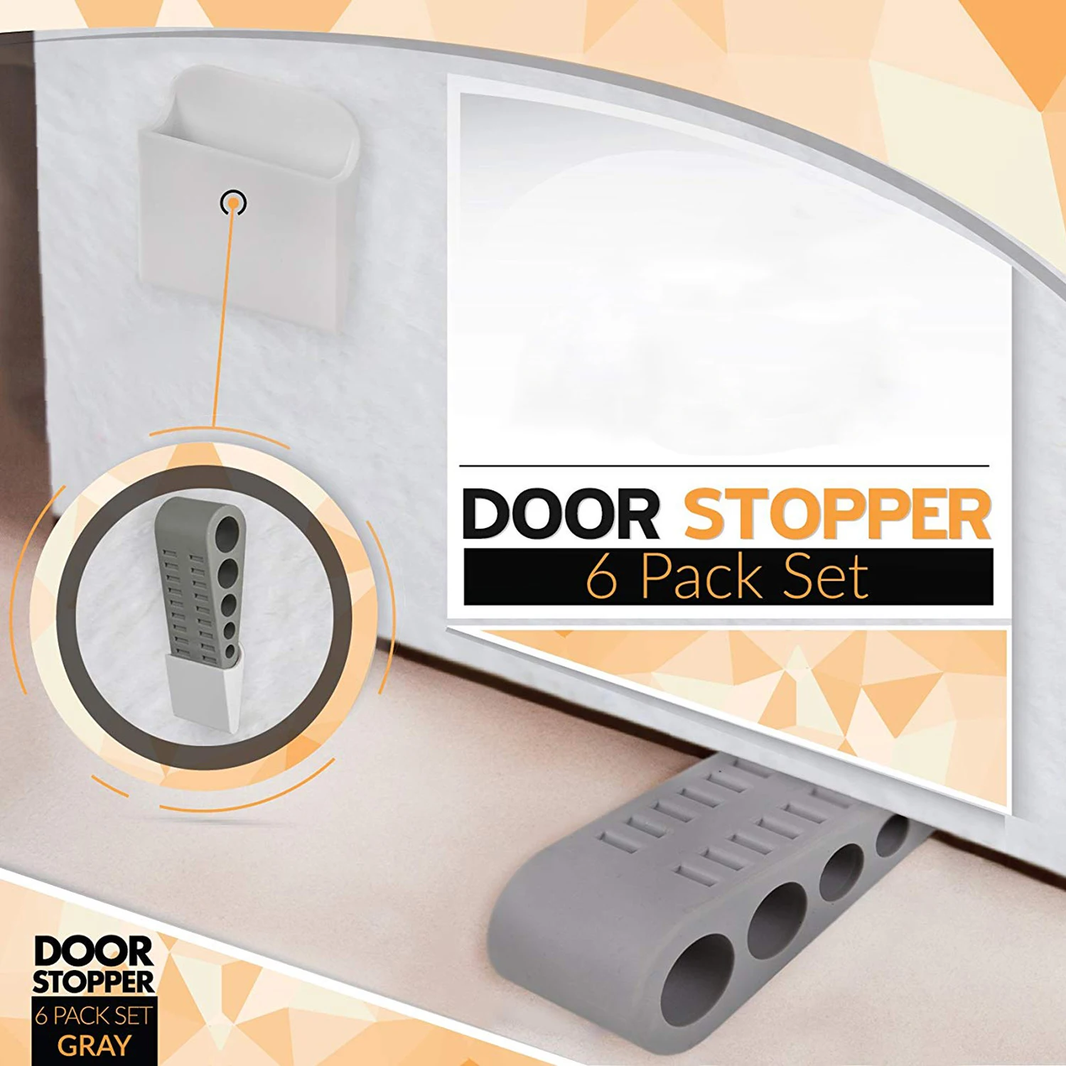 Ограничитель двери 6 упаковок бонусных электронных книг и держателей Премиум