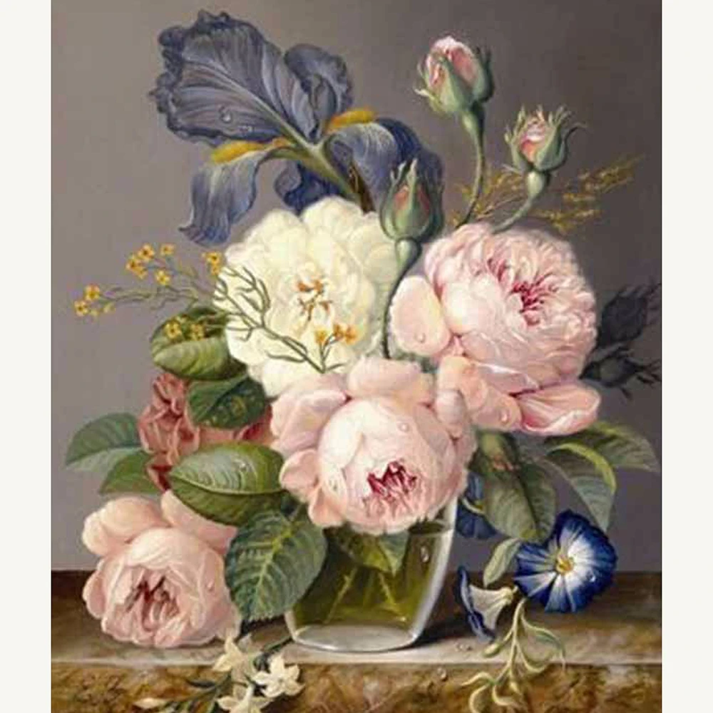 Cross Stitch Kit DIY Diamond Embroidery Flamboyant flowers Full Square/round Painting Mosaic Home Decor | Дом и сад