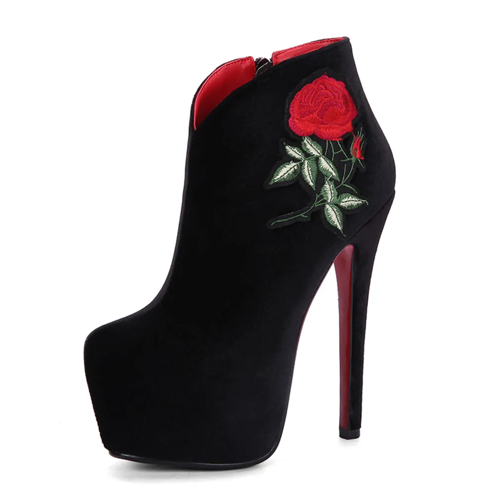 ASUMER/Лидер продаж Новое поступление Женские ботинки Цвет черный красный Сезон