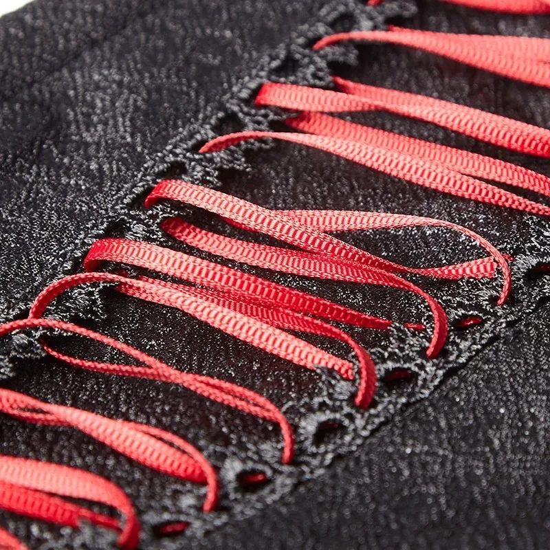 Женские облегающие леггинсы в стиле Ретро с резным узором лентами и завязками на