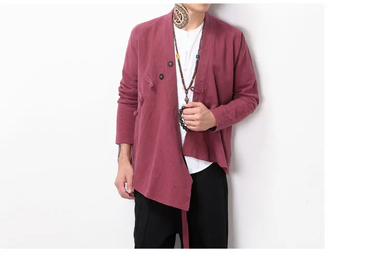 Xie Jin Chinese Men's Cotton Coat Wind Robe Meditation Service Just Test Not For Sale Ma Rui Dong |