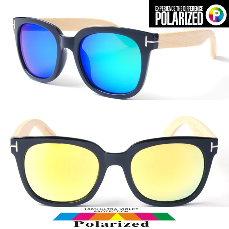 2019 реальные поляризованные деревянные солнцезащитные очки для взрослых модные