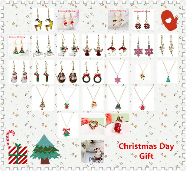 2020 зимние Новые разноцветные рождественские сапоги серьги обувь Санта Клауса