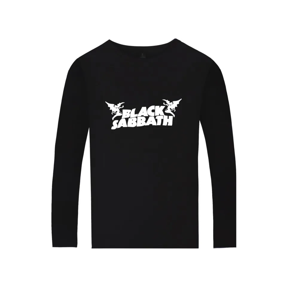Музыка тяжелого металла рок группа Черная Sabbath футболка Famouse музыкальная рок-группа Черная Sabbath футболка с длинным рукавом Футболка