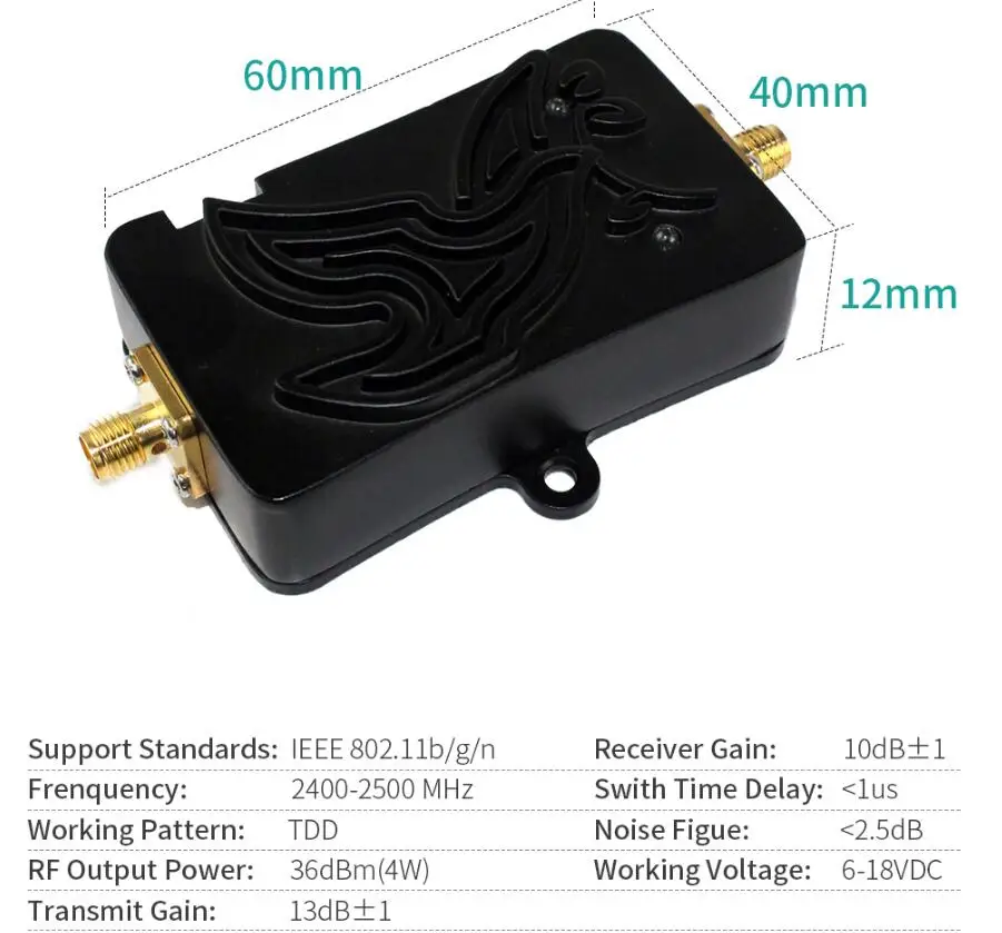 EDUP EP-AB007 802.11b/g/n 2,4 ГГц 4 Вт беспроводной WiFi повторитель широкополосный усилитель сигнала маршрутизатора Range Extender адаптер