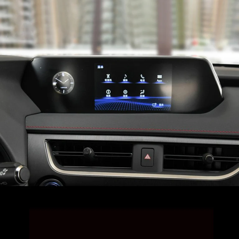as picture Защитная пленка для экрана автомобиля, gps навигация, lcd, закаленная пленка, украшение, автомобильные аксессуары для Lexus UX200 UX250h UX260h - Цвет: as picture