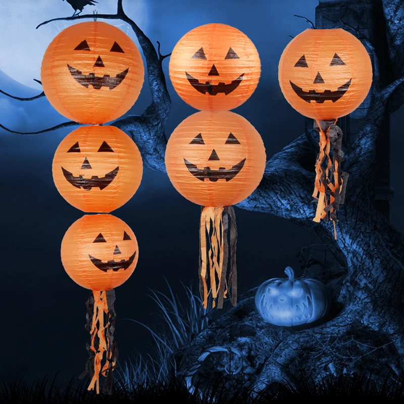1 шт./бесплатная доставка тыквенный фонарь бумажный для Хэллоуина вечеринки Джек