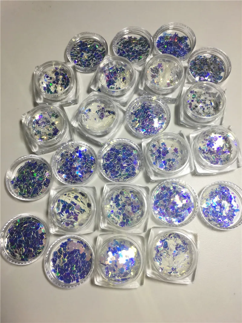 Бесплатная доставка 12 кристаллических форм Блестящий Алмазный светлый порошок