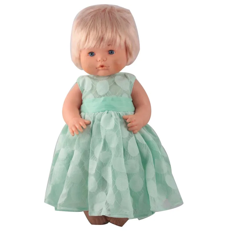 Зеленое кружевное платье принцессы одежда для 42 см кукла Nenuco y su Hermanita | Игрушки и