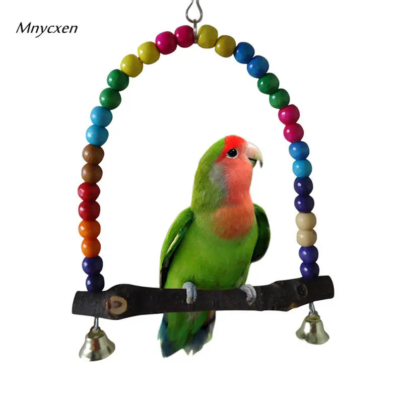 Птица игрушка попугай клетка гамак качели игрушки Висячие vogel speelgoed papegaaien @