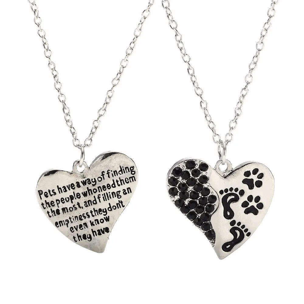 У домашних животных есть способ найти людей Кристальное сердце лапа принты кулон