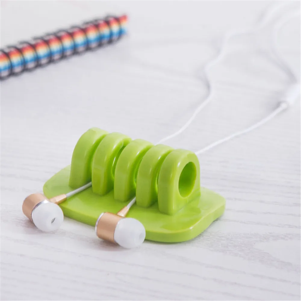Multifunctional colorful hub Wire plug organizer Power cord buckle cable Self-adhesive winder | Электроника