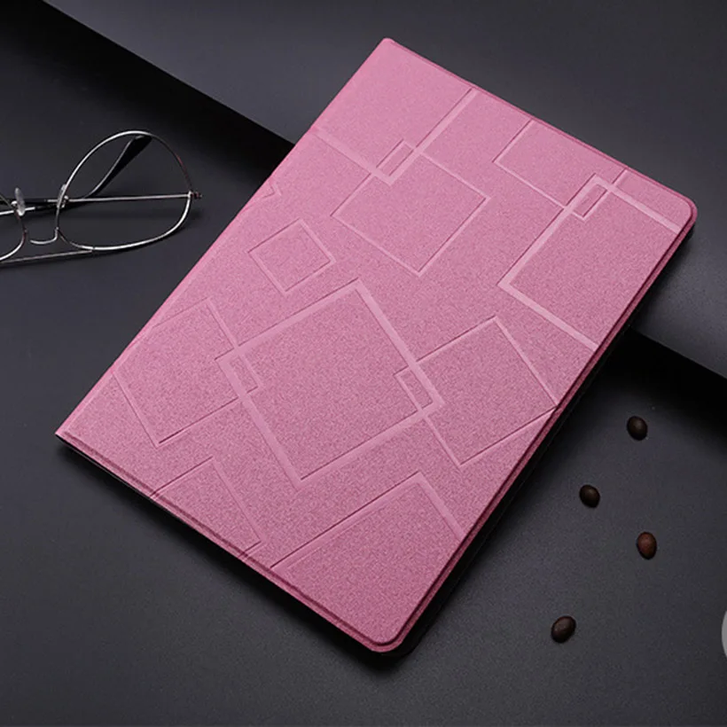 Чехол для iPad, 9,7 дюймов, iPad 6 поколения, умный чехол для планшета с функцией сна, с закаленным стеклом, iPad A1893, A1954, A1822, A1823 - Цвет: Pink