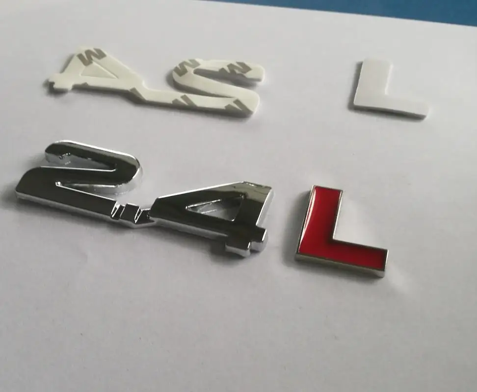 Newest Metal 2.4L Letters Car Turbo Engine Rear Trunk Emblem Badge Decal Sticker | Автомобили и мотоциклы