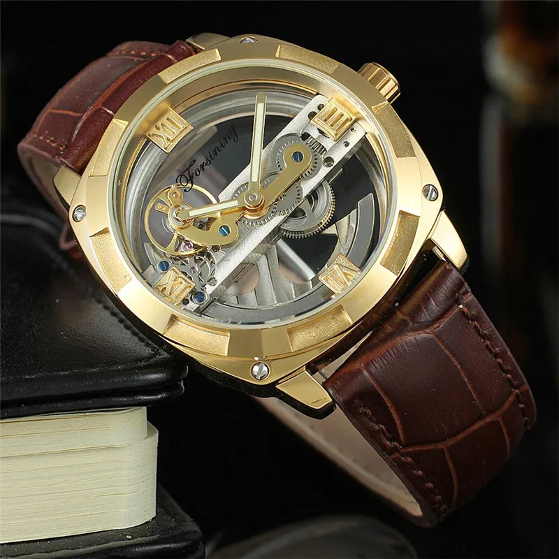 Relogio masculino новые Forsining мужские часы Скелетон спортивные военные автоматические