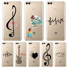 Мягкий чехол для телефона Huawei P10 P20 P8 P9 Lite 2017, музыкальный силиконовый чехол-накладка для Huawei P9 Lite Mini P10 P Smart Plus P20 Pro