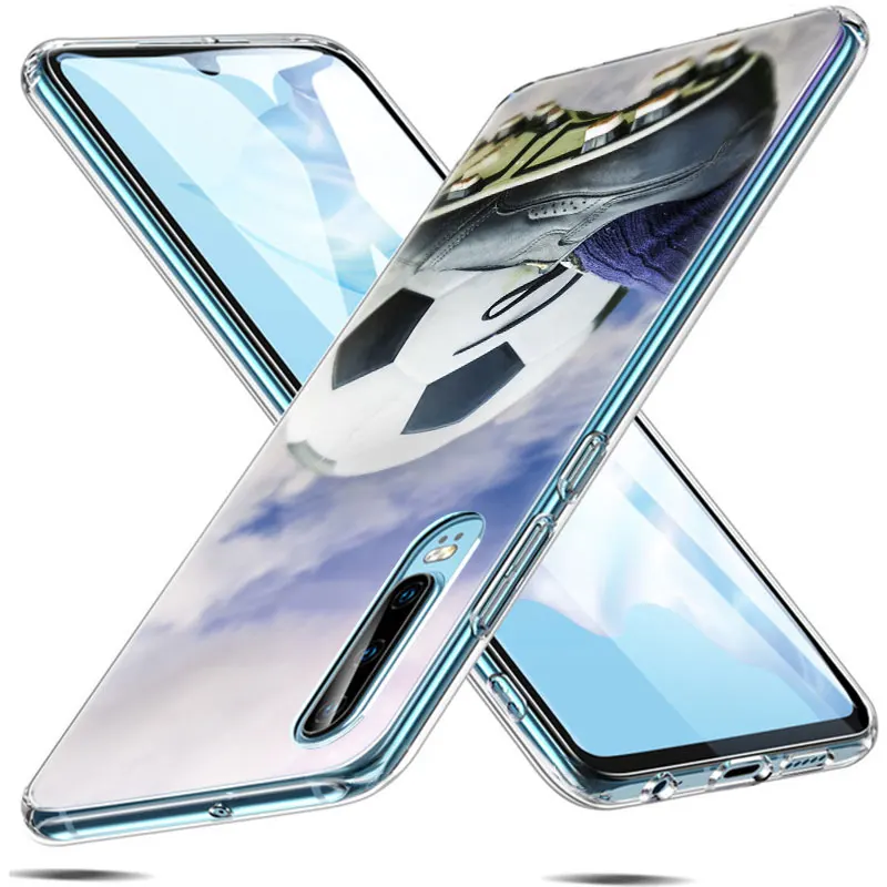 Силиконовый чехол для телефона с футбольным мячом Huawei P30 P20 P10 P9 P8 Lite 2017 Pro PSmart Z Plus