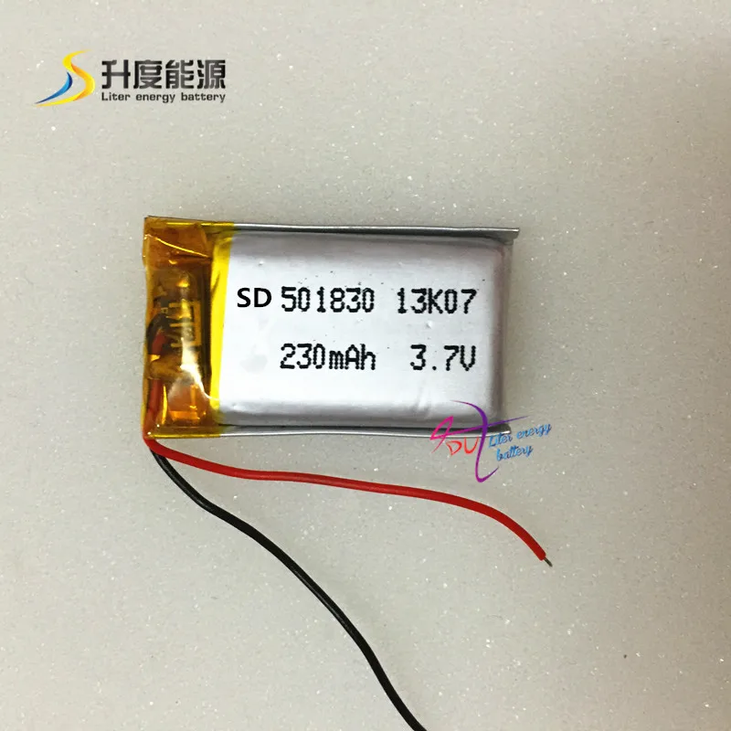 Планшетный аккумулятор OEM & ODM lipo SD 501830 3 7 В аккумуляторная батарея 230 мАч|tablet