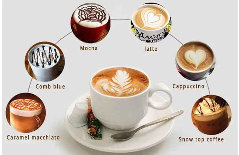 

Home Commercial Coffee Machine Italian Semi-automatic Steam Type Playing Milk Bubble 15Bar