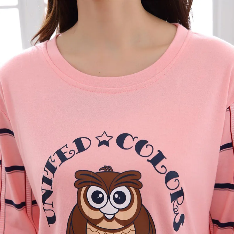 Для женщин зимние Пижамы для девочек пижама с длинными рукавами полиэстер Пижама