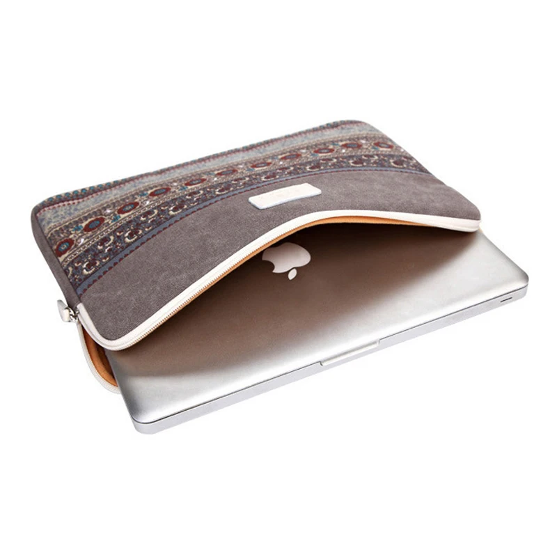 Женская Холщовая Сумка с принтом для ноутбука Macbook Pro 13 11 12 14 15 Xiaomi Samsung Lenovo Asus