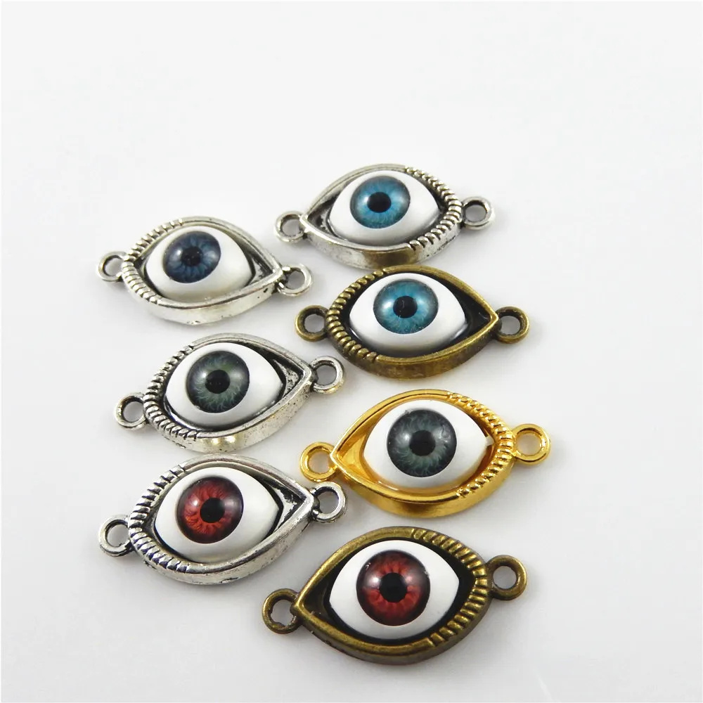 6 шт. микс 3D God Eye сглаз Подвески на браслеты для ручного творчества ожерелье с застежкой Подвески 30*15 мм ручной работы ювелирные изделия макинги 52623