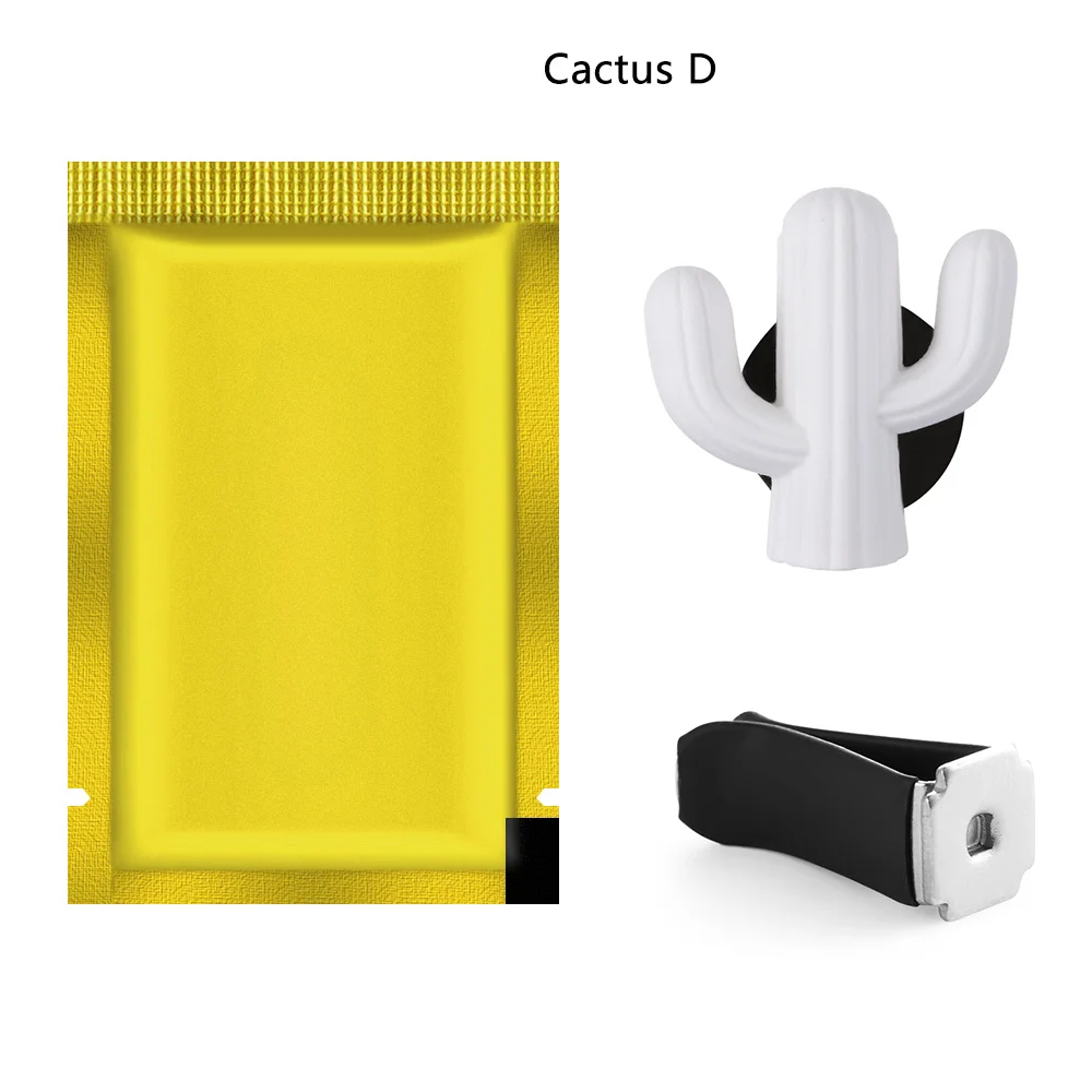 Cactus D Милый освежитель воздуха для автомобиля С КАКТУСОМ из мультфильма, ароматизатор для автомобиля, ароматические аксессуары для автомобиля, украшение автомобиля - Название цвета: Cactus D