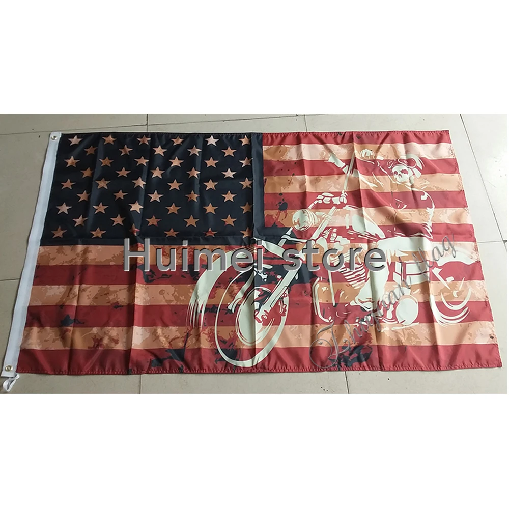 Мотоциклетный флаг 3x5 футов фотофлаги на заказ motorcycle flag banner flagcustom banner flag