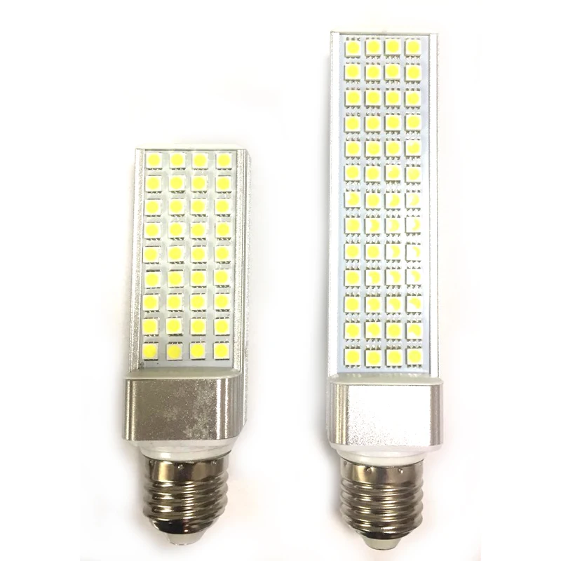 Алюминиесветодиодный Светодиодная лампа E27 PLC SMD 5050 36/52 LED 7 Вт/10 Вт PL кукуруза для