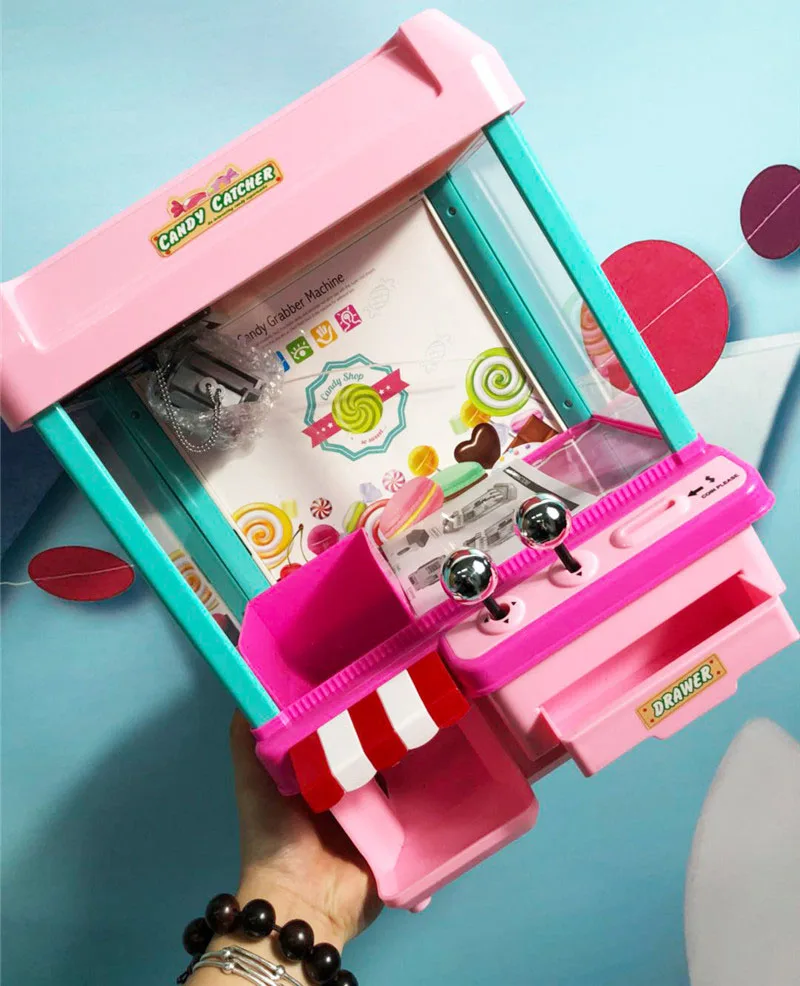 Игровой автомат с монетоприемником настольный мини-коготь Gumball Candy Grabber кран аркадная машина игры игрушки куклы захват для детей Подарки