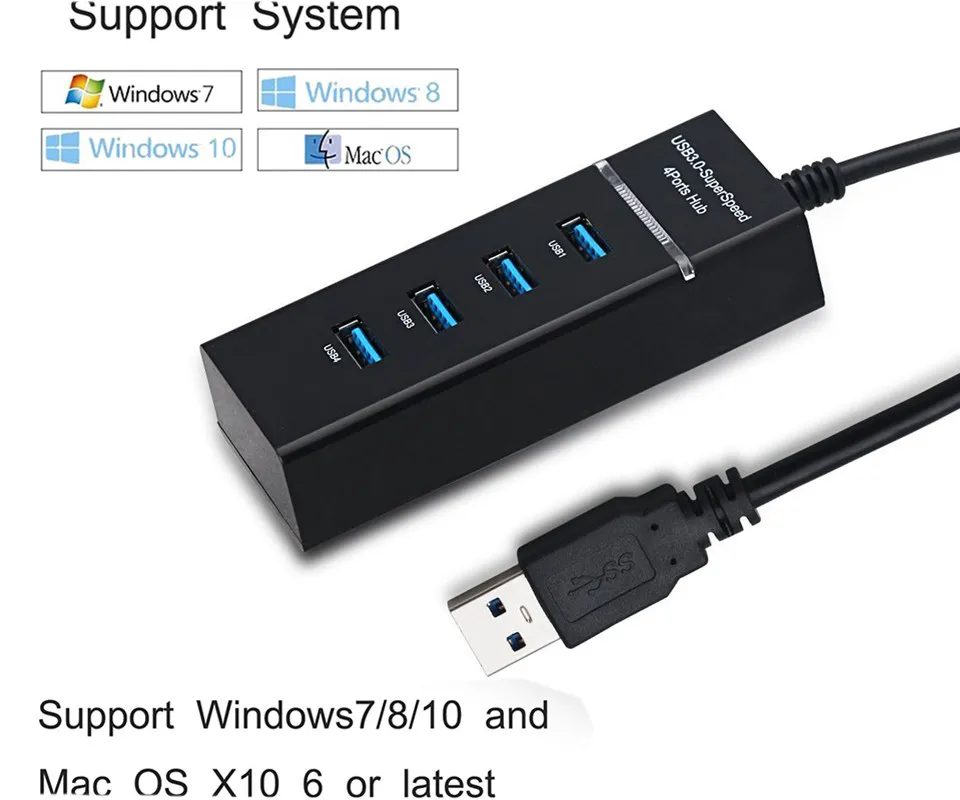 Высокоскоростной USB-концентратор для Ps4 Slim Pro 4 порта USB 3 0 | Электроника