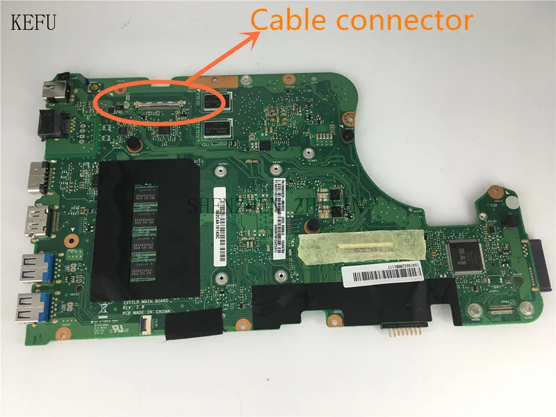 Материнская плата KEFU для ноутбука ASUS X555LN X555LD X555LA F555L версия 2.0 4G RAM GT820M графическая