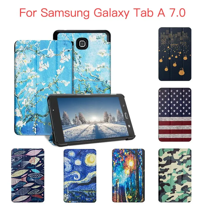 Для Samsung Galaxy Tab A 2016 7 0 T280 T285 чехол из искусственной кожи с откидной крышкой тонкий