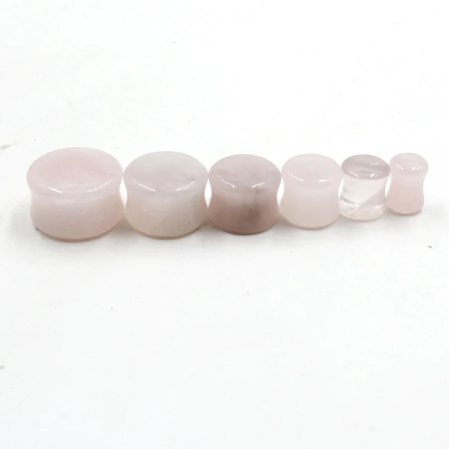 2 шт. модные розовые растягивающиеся носилки с натуральным камнем кольца для