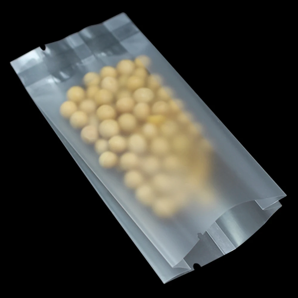 2500 шт./лот матовый/прозрачный открытый Топ боковая ластовица мешок пластиковый