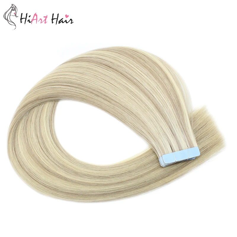 HiArt 2,5 г, накладные волосы на ленте, волосы remy, салонная лента натуральные волосы, накладные волосы на ленте, 1" 20" 22"
