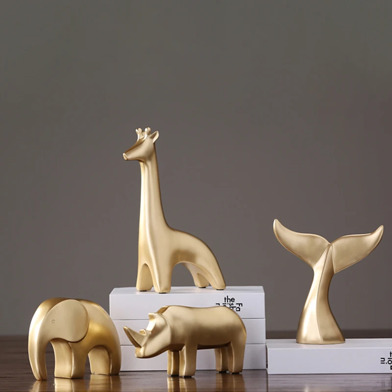 Скандинавский минималистичный Золотой смоляный орнамент креативное офисное