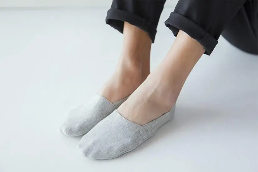 5 Pair Mens Socks 100 Cotton High Quality Male Silicone Non-slip Boat Socks Seamless Invisible Happysocks 24