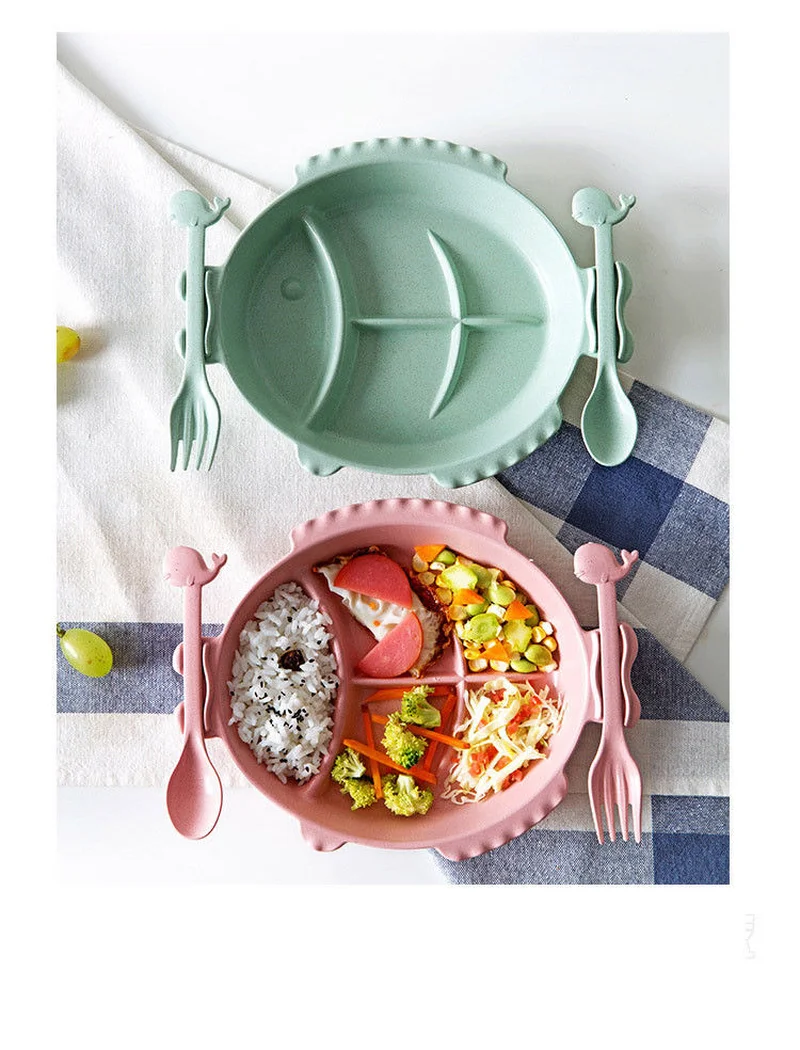 Creative Kitchen Tools:Baby Tableware Set Children Plate Baby Feeding Food PLATE Storage Container New Thermal Lunch Box | Дом и сад