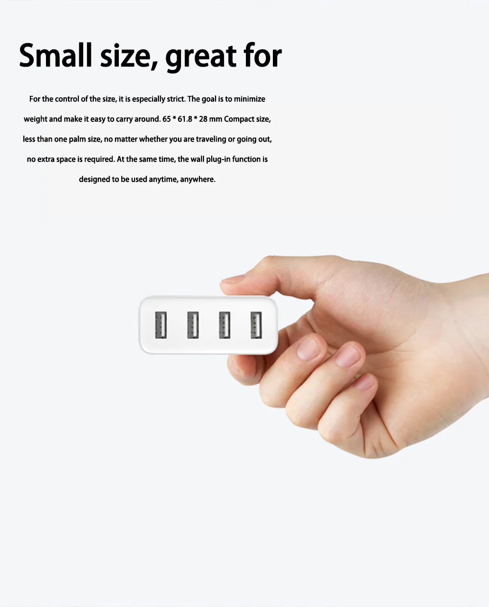Xiaomi Mi Быстрая зарядка QC 3,0 портативное USB зарядное устройство 2 4 6 портов Макс 60 Вт 35 Вт type-C выходное USB-C для устройств планшет ПК телефон смарт