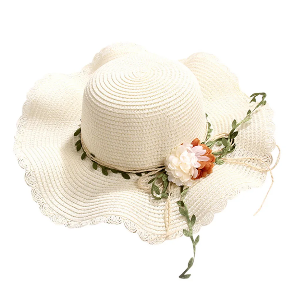 Женская пляжная шапка ручной работы с бантом однотонная Складная Солнцезащитная